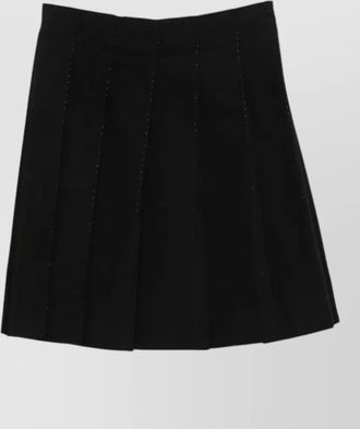 Toteme beaded a line high waist pleated skirt