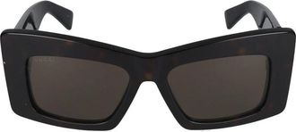Gucci Havana Bruine Zonnebril Stijlvol Model - Dames - Zonnebrillen - Bruin - 53 MM - Accessoires
