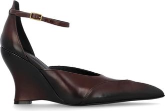 Charlotte Knowles Sabaton Sleehakken - Dames - Sleehakken - Bruin - 37 EU - Leer - Schoenen