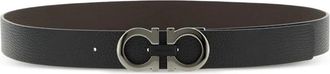 Ferragamo Cintura reversibile Gancini - Nero