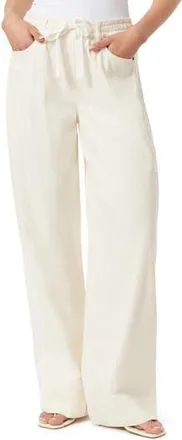 Kensie Drawstring Wide Leg Pants in Ecru at Nordstrom Rack, Size X-Large