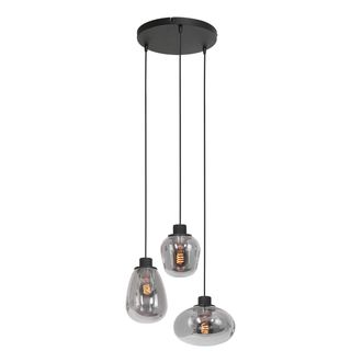 Steinhauer Steinhauer - L&aacute;mpara Colgante - Reflexion - Negro - Vidrio Metal