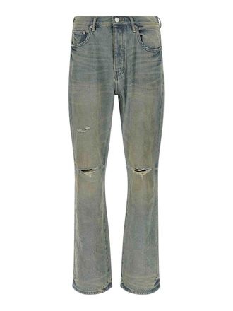 Purple P026 Dirty Fade Rip Boot Jeans