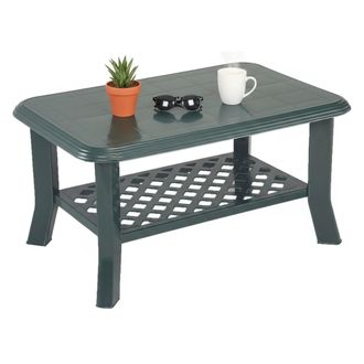Dmora Dmora Table Basse Avec Porte-revues, Made In Italy, Couleur Verte, Dimensions 90 X 46 X 60 Cm
