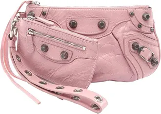 Balenciaga Pre-owned Balenciaga Lambskin Le Cagole Clutch Ladies 38AB58XEMHW3A0IA