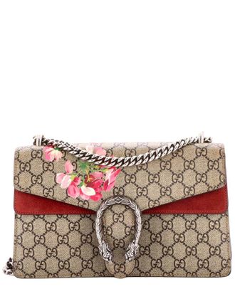 Gucci Brown Blooms Print Gg Coated Canvas Dionysus Bag Small (Authentic Pre- Loved)