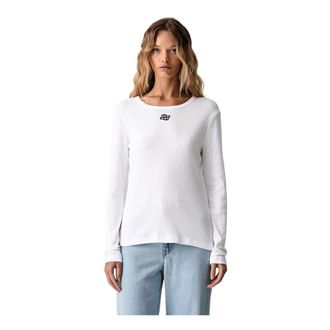 Munthe Long Sleeve Tops - Tops - Mujer - Blanco - S