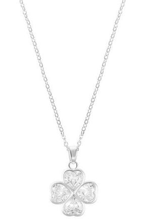 Adornia Clover Pendant Necklace in Silver at Nordstrom Rack