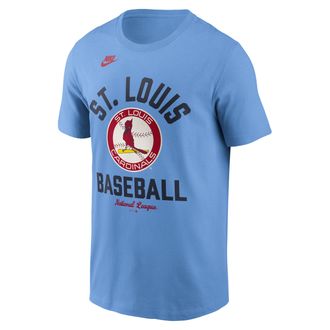 Nike St. Louis Cardinals Cooperstown Nike Mens MLB T-Shirt in Blue | N1994EYS67-079