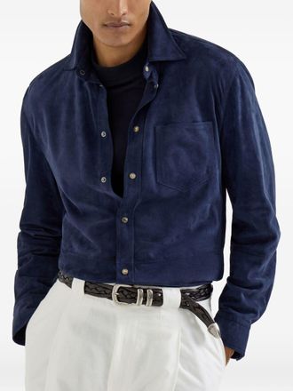 Brunello Cucinelli Leren Shirt