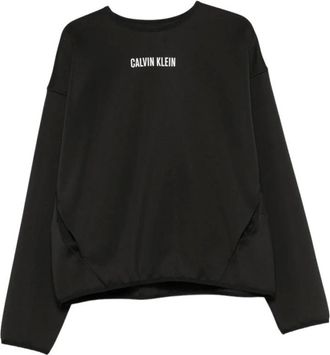 Calvin Klein Felpa Performance ad Asciugatura Rapida con Tasca - - Sweatshirts & Hoodies - Uomo - Nero - L