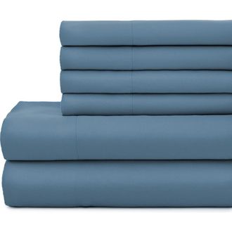 Southshore Fine Linens Vilano Springs Extra Deep Pocket Sheet Set in Coronet Blue at Nordstrom Rack, Size California King
