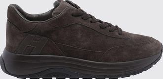 Hogan Sneakers Hi-Light in pelle di vitello scamosciata con logo H tono su tono