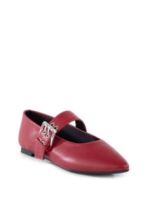 BC Footwear Womens Spinning Around Flats In Red