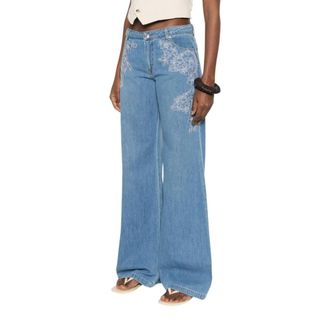 Ermanno Scervino Dames, Jeans, Blauw, Maat: XS Denim