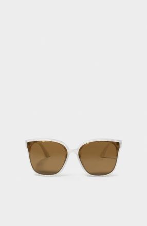 Katie Loxton Savannah Sunglasses in White Marble at Nordstrom