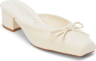 Matisse Footwear Geneva Mule in Ivory Croc at Nordstrom, Size 7.5