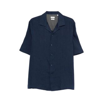 Brunello Cucinelli Brunello Cucinelli, Short Sleeve Shirts, male, Blue, Size: S Shirt