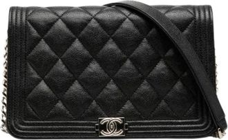 Chanel Pre-owned Wallet on Chain - - Pre-owned - Donna - Nero - ONE SIZE