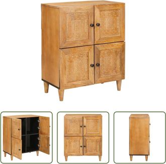 vidaXL Vidaxl Aparador 60 X 33 X 75 Cm Madera De Mango Maciza
