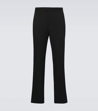 Burberry Wool grain de poudre tuxedo pants