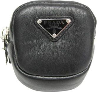 Prada Pre-owned Mini Bags, female, Black, Size: ONE SIZE Pre-owned Belt pouch 1Tt137