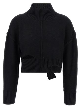Maison Margiela Mm6 Maison Margiela Womens Distressed Sweater