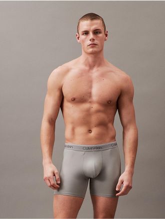 Calvin Klein Mens Micro Stretch Cooling Boxer Brief - Grey - XL