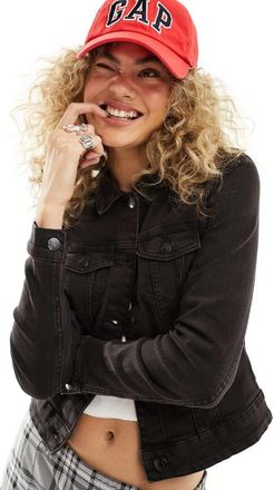 Noisy May denim jacket in black