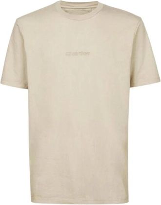 C.P. Company 24/1 Jersey Logo T-Shirt - Heren - T-shirts - Beige - S - Katoen - Tops
