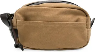 Filson Leather-trim Zip-top Wash Bag