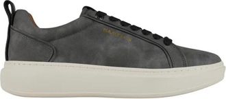 Alexander Smith Stone Uomo in grijs su&egrave;de met zwarte details - Heren - Sneakers - Grijs - 44 EU - Su&egrave;de - Schoenen