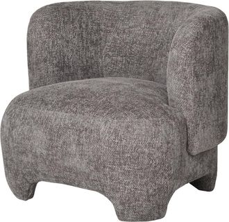 Moloo Sill&oacute;n de tela de chenilla gris