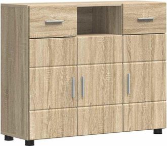 vidaXL Sideboard Sonoma oak 88.5 x 30.5 x 73 cm Engineered Wood vidaXL