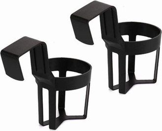 OEM 2 Portavasos Negros Para Coche, Portavasos De Pl&aacute;stico Para Coche, Portavasos Negros Para Coche, Aptos Para Botellas, Caf&eacute;, Termos Y Latas