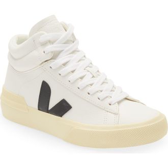 Veja Minotaur High Top Sneaker in Extra-White Black Butter at Nordstrom Rack, Size 37.5