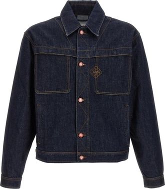 Casablanca Heren, Jassen, Blauw, Maat: M Katoen