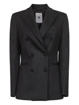 Pantaloni Torino Blazer met dubbele rij knopen - Zwart