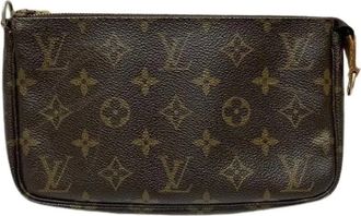 Louis Vuitton Pre-owned Clutches, female, Brown, Size: ONE SIZE Pre-owned Monogram Shoulder Bag