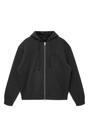 AllSaints Xander Cotton Zip-Up Hoodie in Carter Grey at Nordstrom, Size Xx-Large