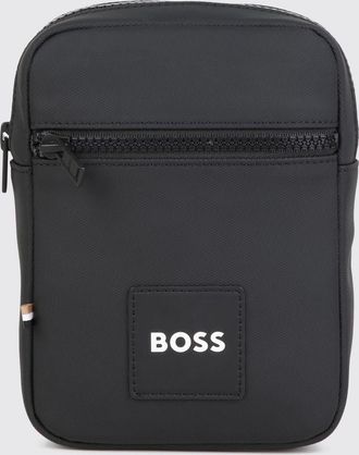 HUGO BOSS Borsa a tracolla da bambino in tessuto tecnico con logo a contrasto