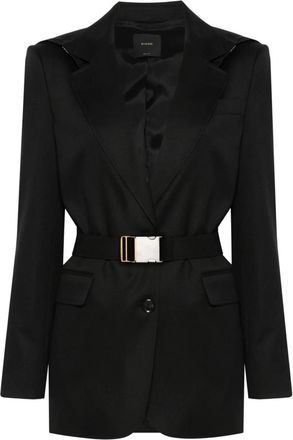 Pinko Casual Zwarte Blazer van Wolmix - Dames - Blazers - Zwart - L - Wol - Jassen