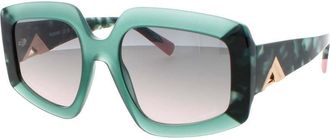 Missoni Ladies Green Rectangular Sunglasses MIS0152S0MYAJP