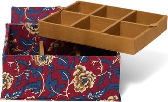 Chan Luu Floral Jewelry Box with Removable Tray in Scarlet at Nordstrom