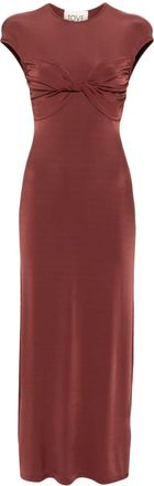 Tove Mali twisted maxi dress - women - Spandex/Elastane/Viscose - 36 - Red