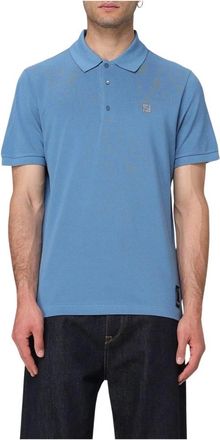 Fendi Hombre, Camisetas, Azul, Talla: L