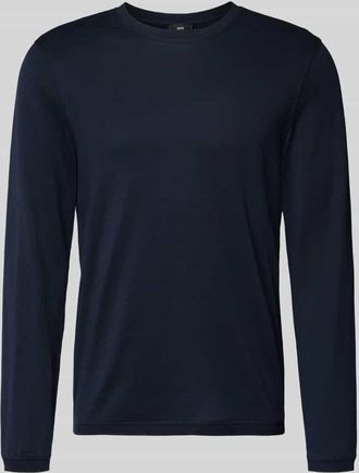 Cinque Longsleeve mit gerippten Abschl&uuml;ssen Modell BADI in Marine, Gr&ouml;&szlig;e XXL