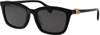 Gucci Womens Sunglasses Gg1596sk Acetate Black-Grey Black-Black-Grey Black/black/grey