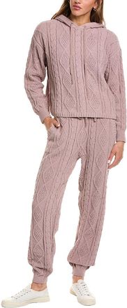 525 america 2Pc Cable Hoodie & Jogger Set