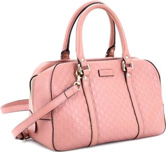 Gucci Convertible Top Handle Crossbody Bag Microguccissima Leather Medium satchel - Roze